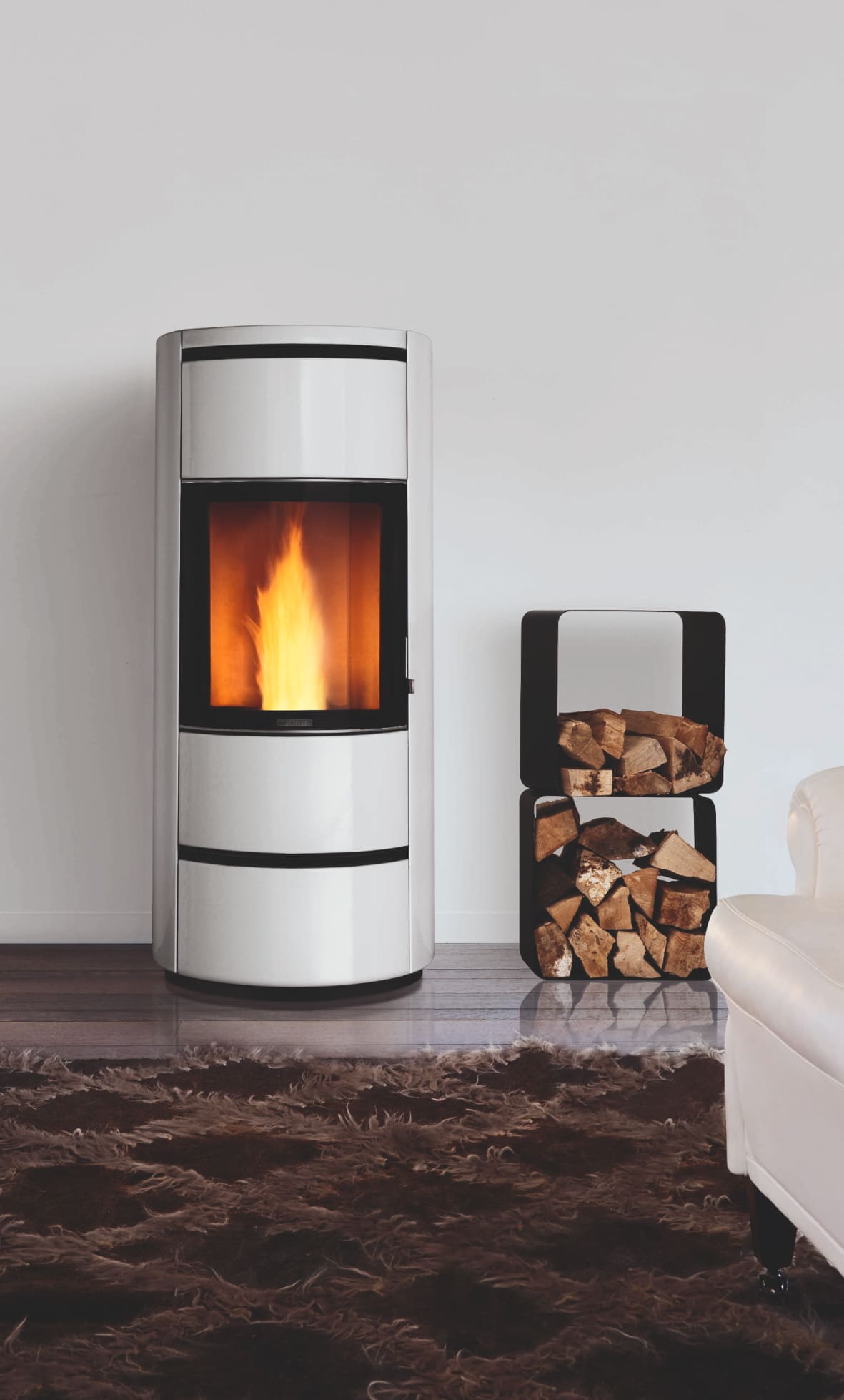 Umweltfreundliche Pelletofen Bianco der Marke Piazzetta © Piazzetta 