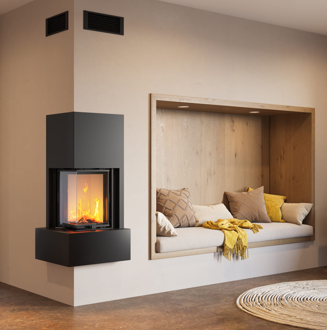 Hochwertiger Kamin KINGFIRE der Marke Schiedel © Schiedel