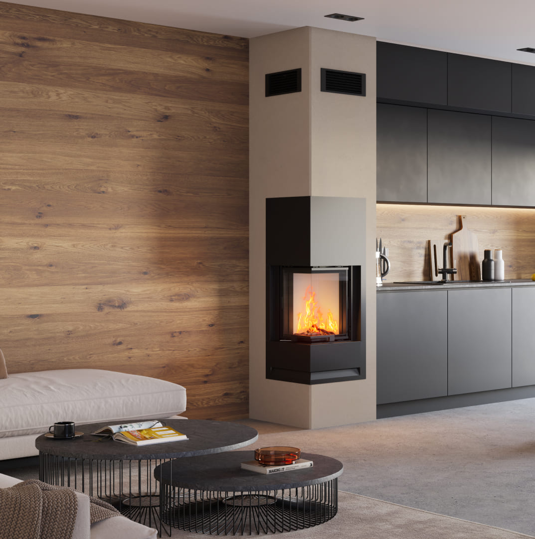 Kaminsortiment der Marke KINGFIRE von Schiedel © Schiedel