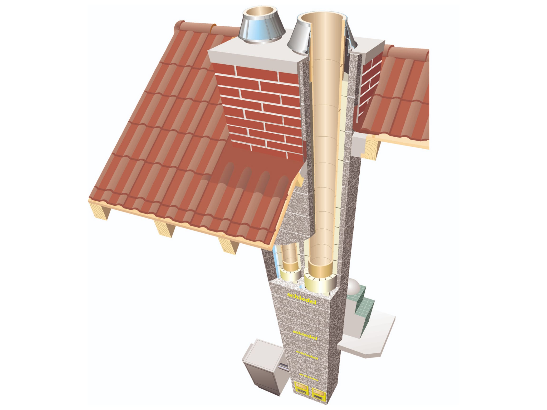 Isolierkamin SIH der Marke Schiedel © Schiedel