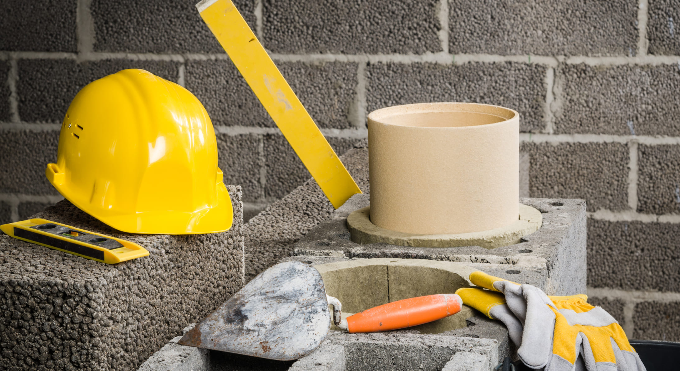 Ausrüstung eines Kaminsanierers © Shutterstock.com