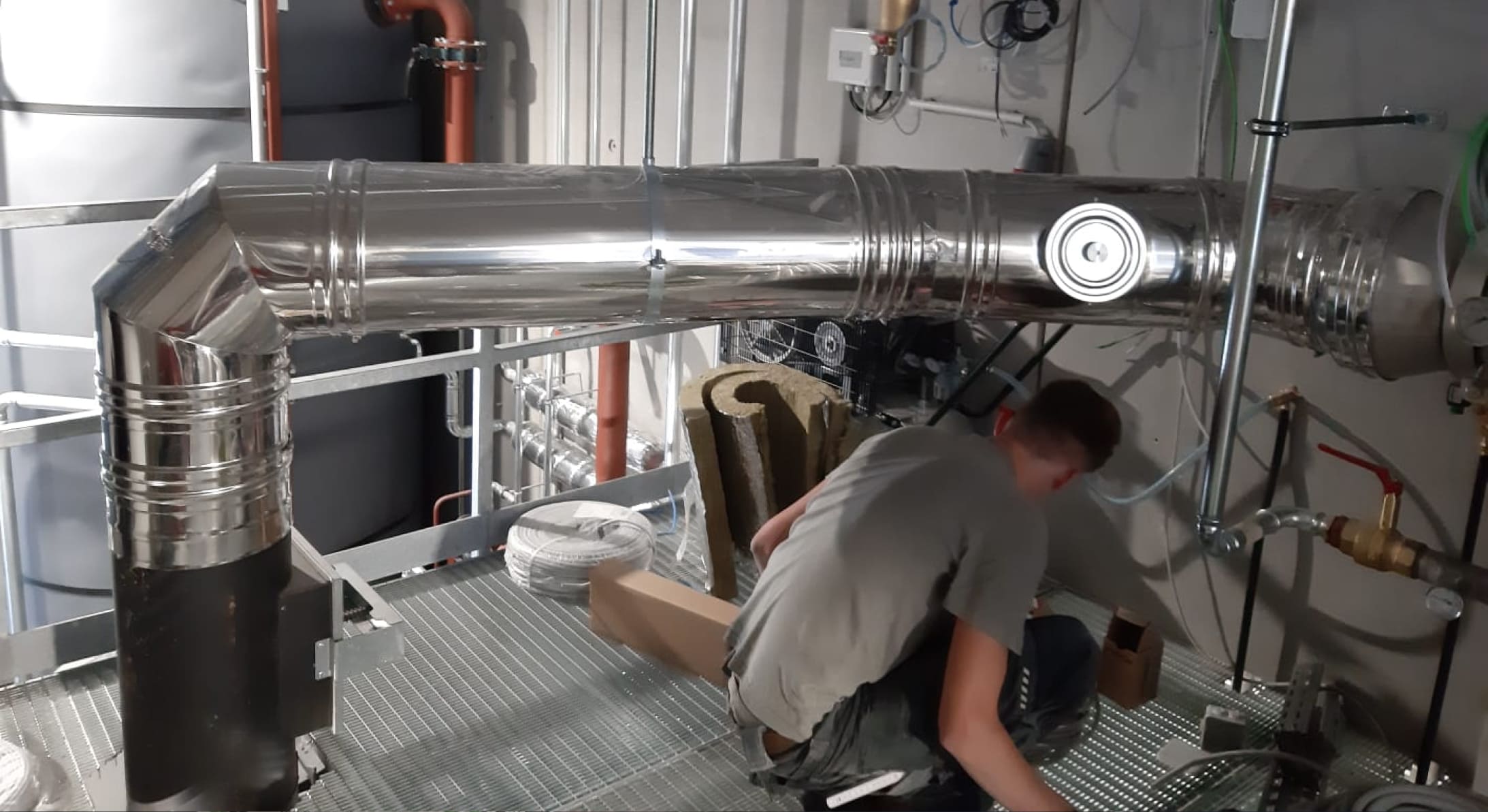 Großprojekt Kamin: Heizwerk in Rif, Salzburg