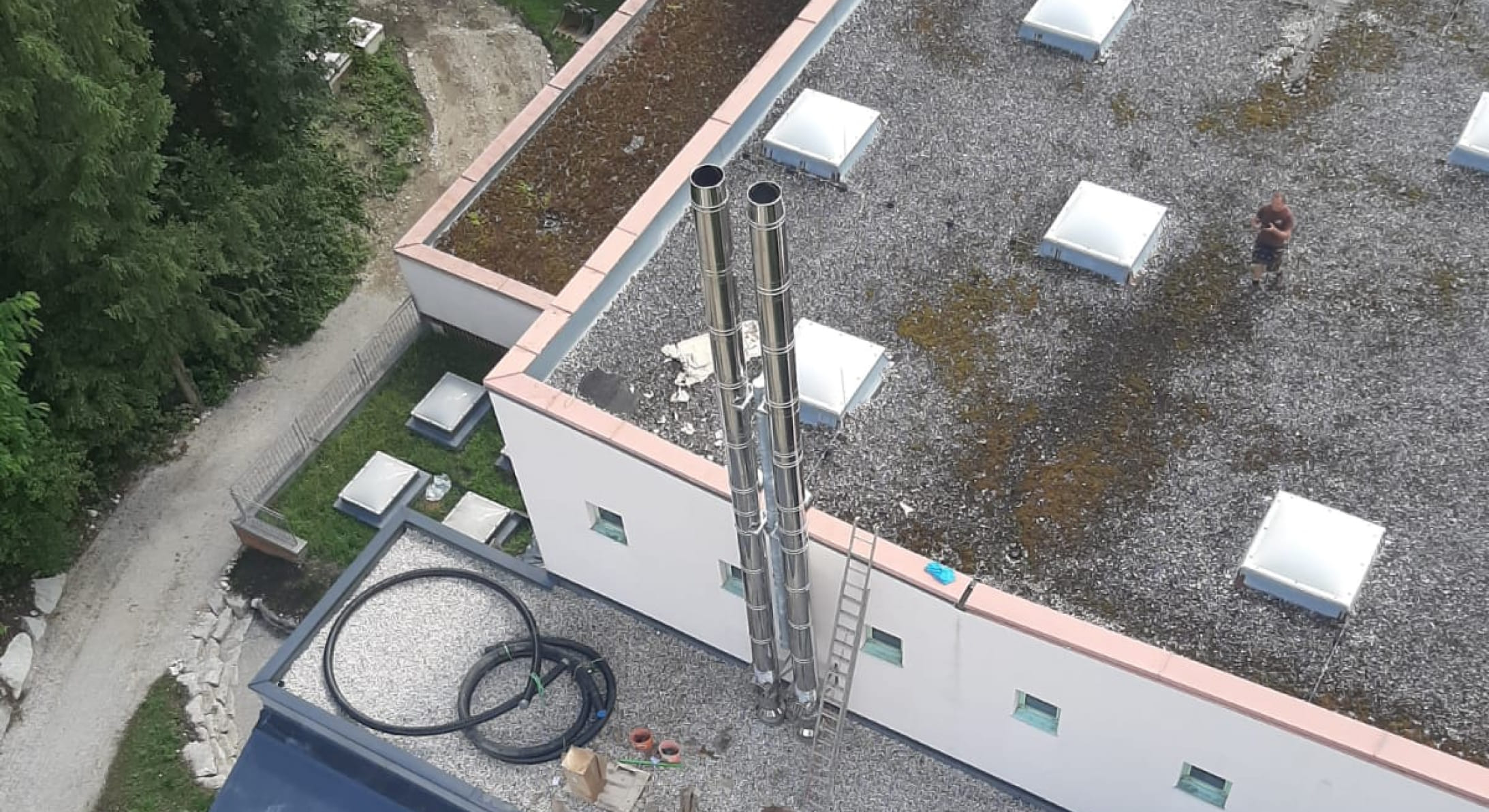 Großprojekt Kamin: Heizwerk in Rif, Salzburg