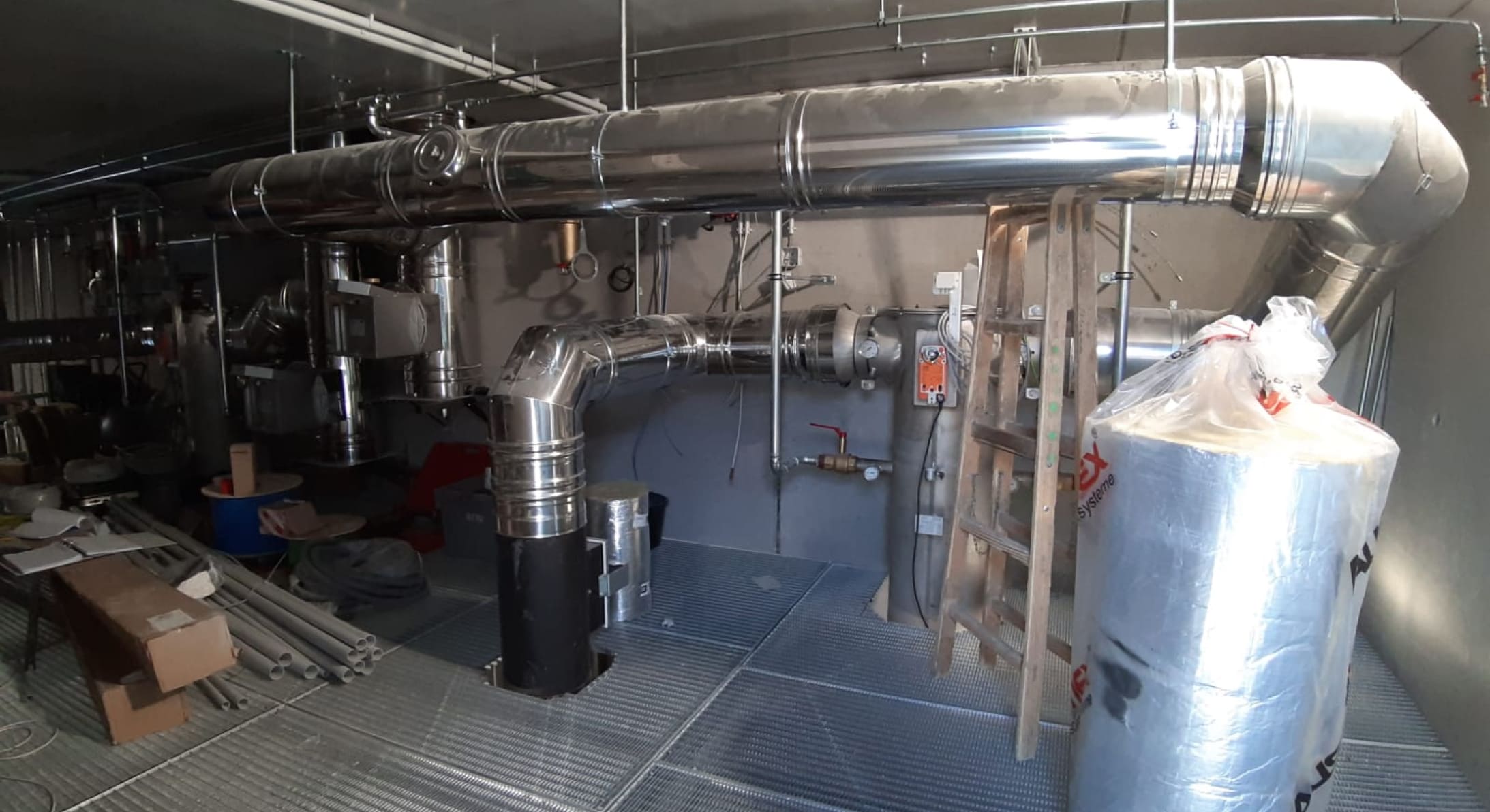 Großprojekt Kamin: Heizwerk in Rif, Salzburg