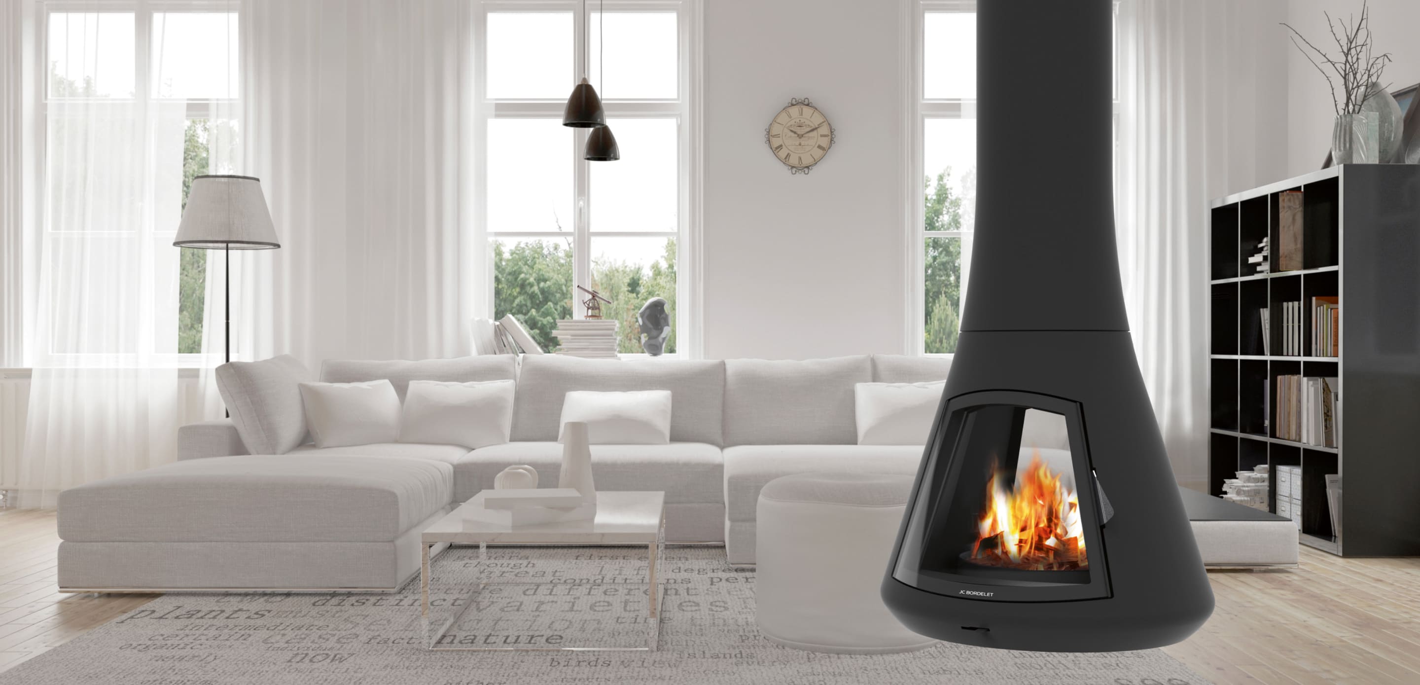 Designkamin Calista der Marke JC Bordelet - Ihre moderne Wärmequelle © JC Bordelet